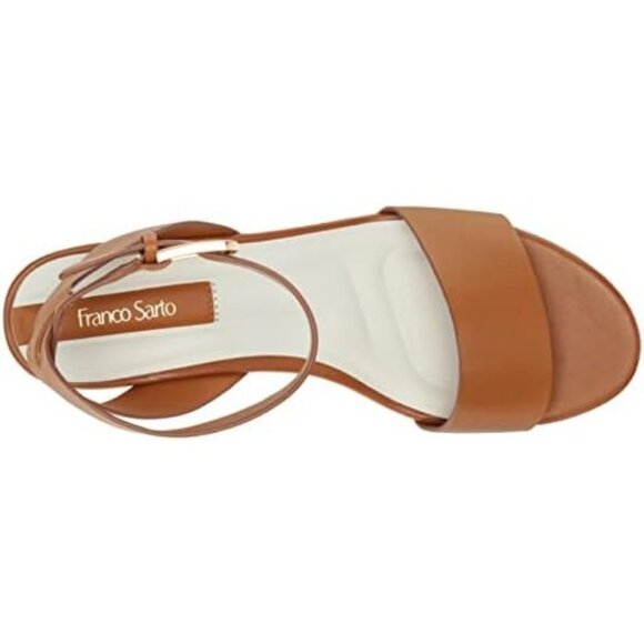 Franco Sarto Brown Cork Wedge Sandals with Ankle Strap, Size 10M - New - Picture 6 of 10